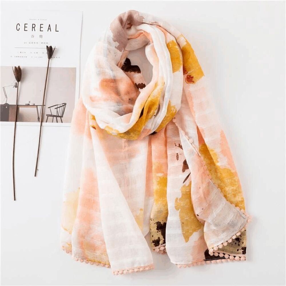 Ladies Multi Color Scarf - Picture 2 of 6